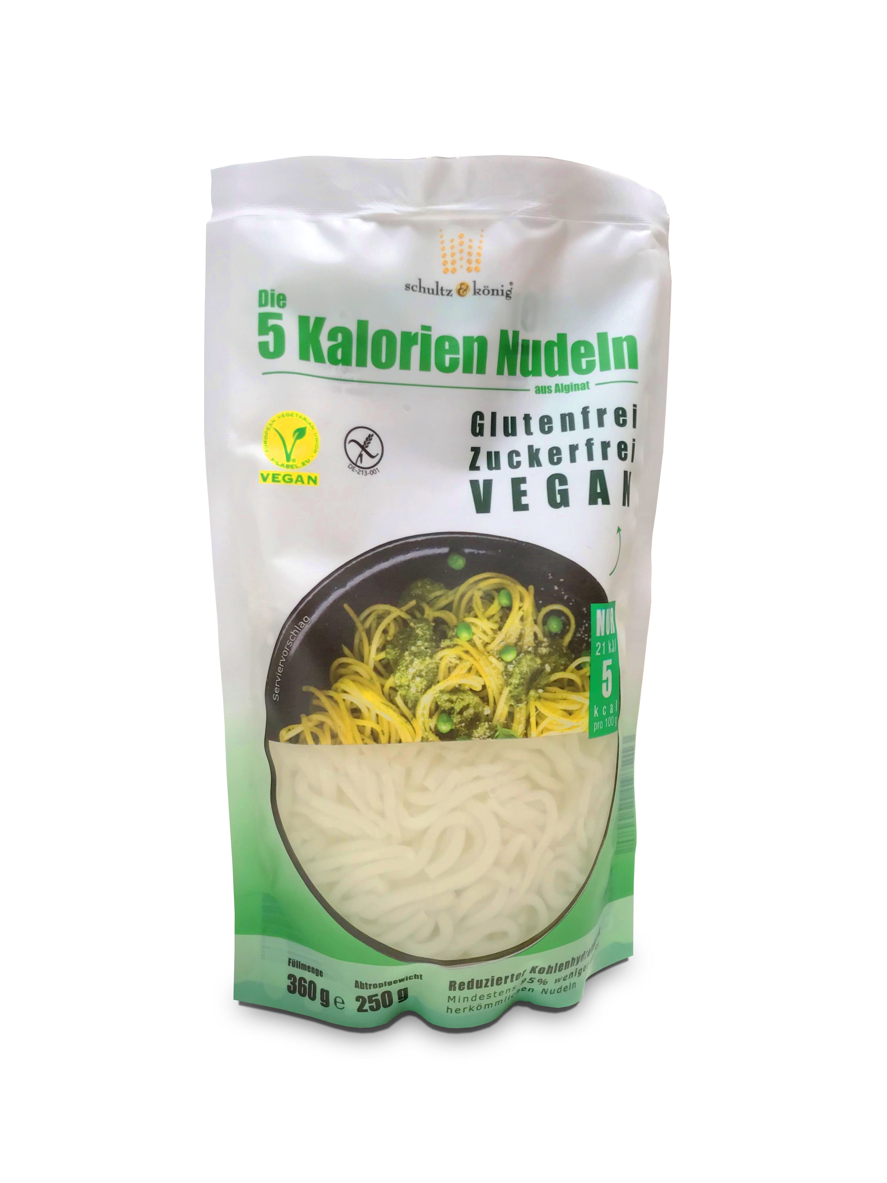 Nauwkeurig solo periode Noedels (pasta) uit kelp zijn gemaakt van algen (kelp), zijn vrij van vet,  suiker en gluten en hebben slechts 5 kcal per 100 g.