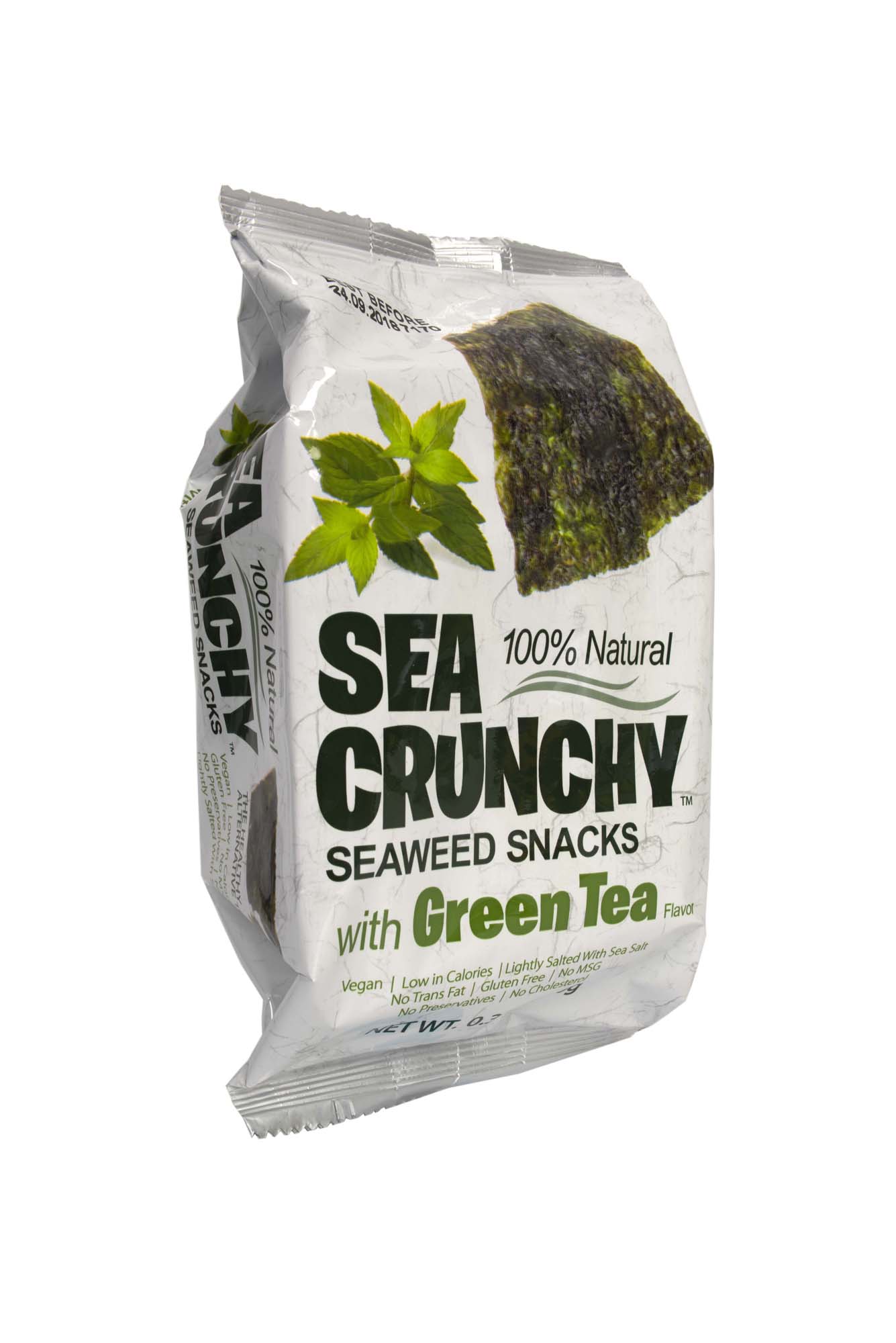 Nori zeewier snacks groene thee doos van 12 zakjes