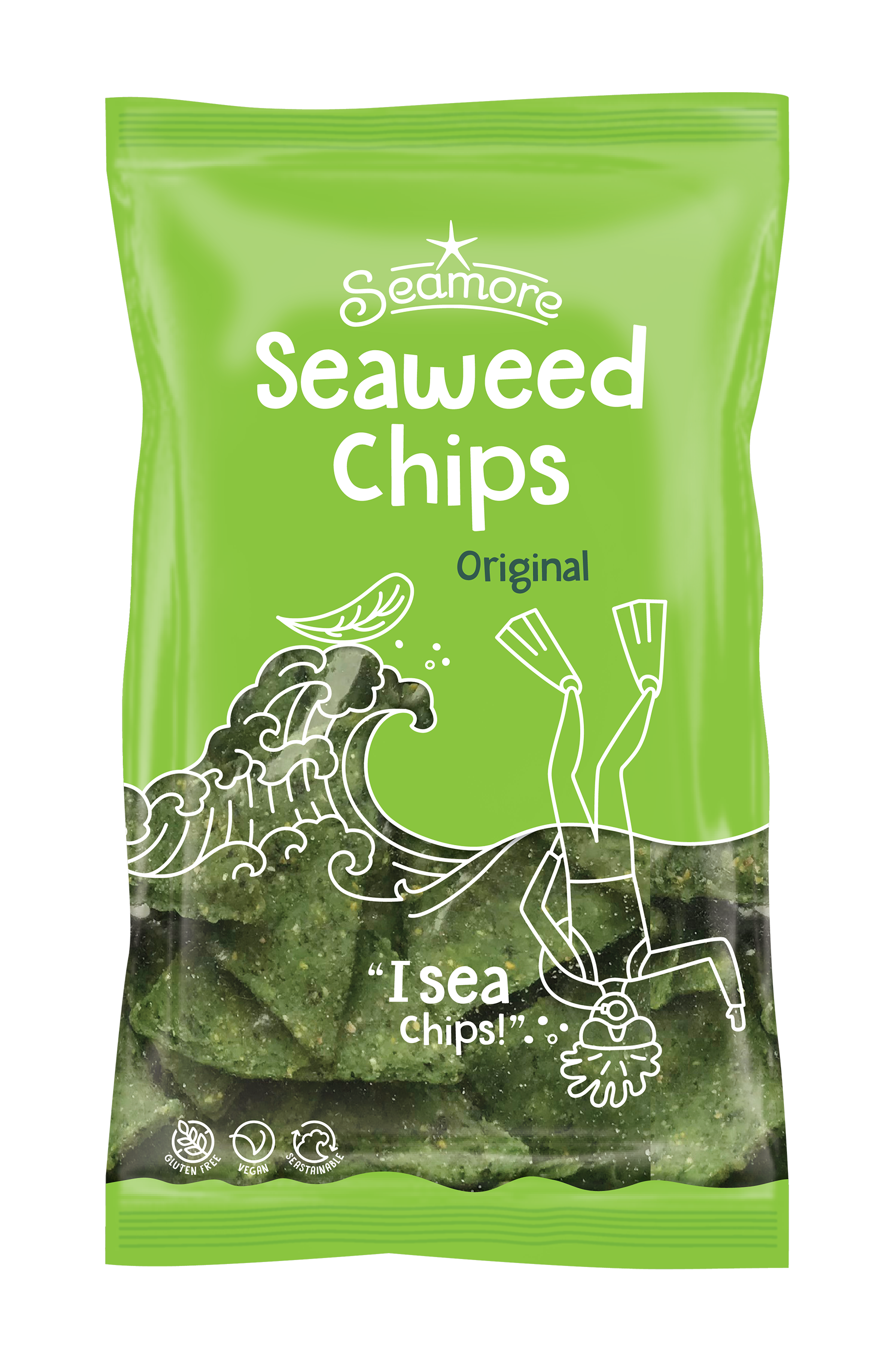Seaweed tortilla crisps 400 g