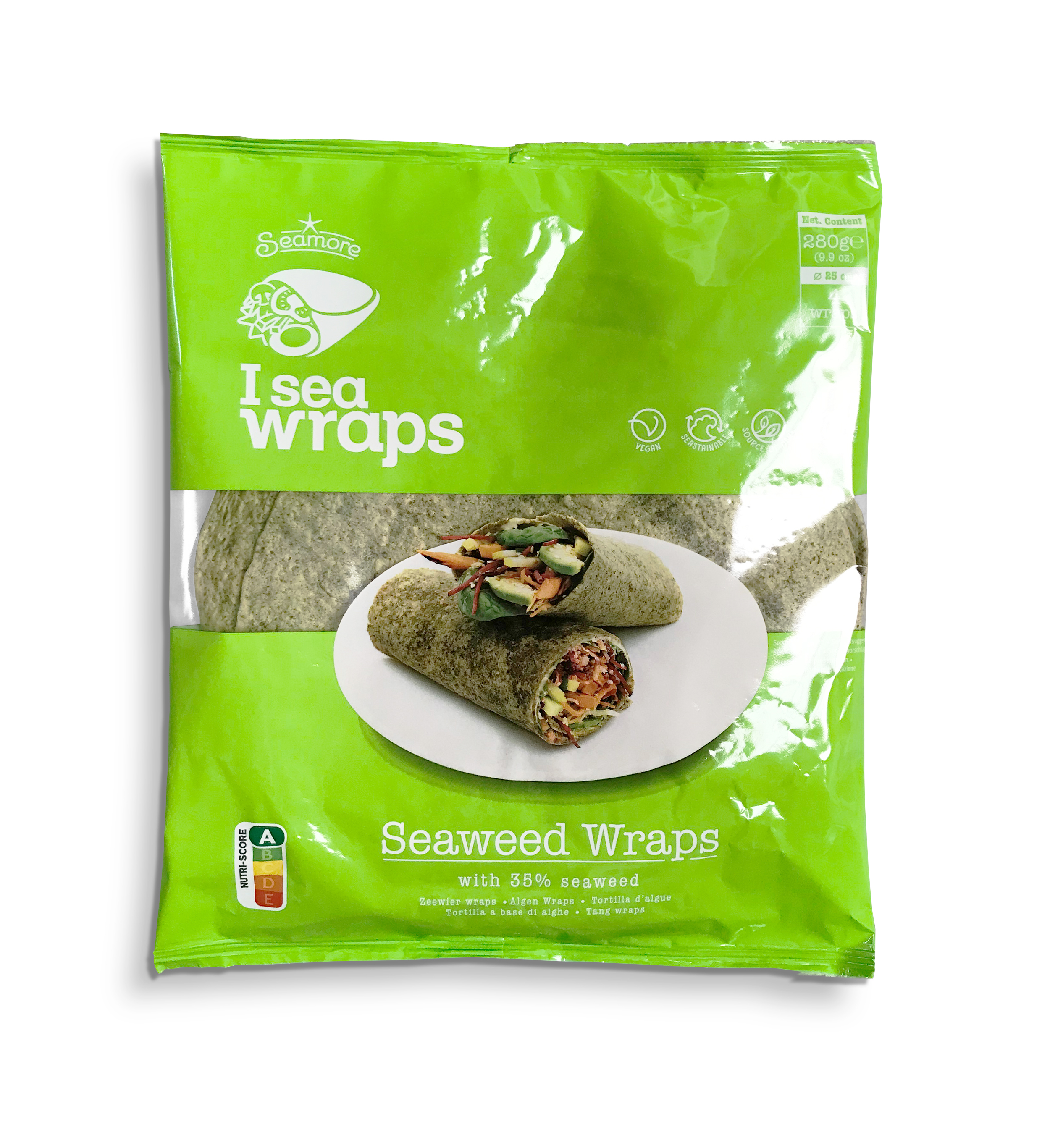 Seaweed tortilla wraps (4 pc)