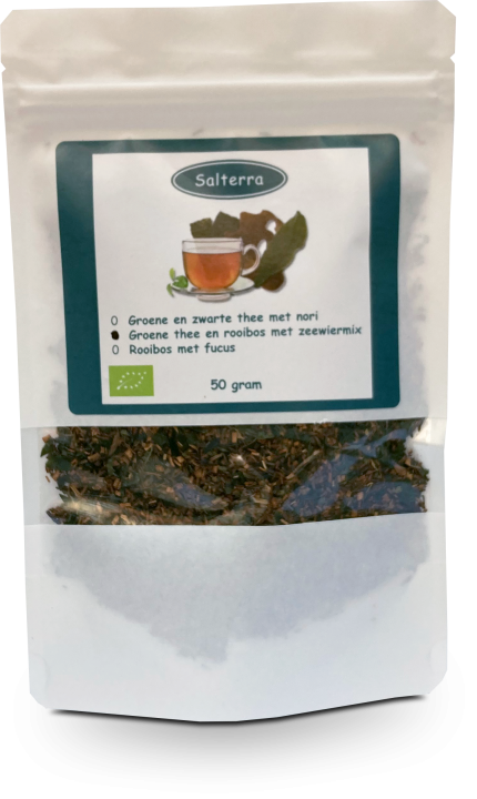 groene thee met rooibos en zeewiermix
