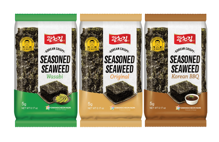 Nori zeewier snacks mix DOOS 4x3x3 zakjes